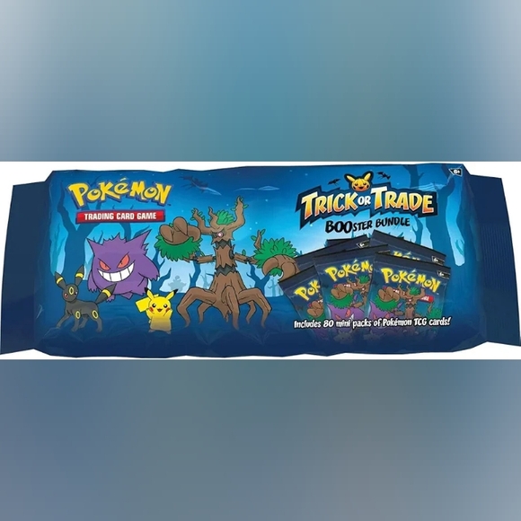 80 Packs  Pokemon Trading Card Game Trick or Trade Booster Bundle  NEW
